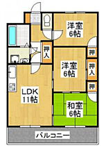 福岡県八女郡広川町大字新代1364-125（賃貸マンション3LDK・3階・60.00㎡） その2