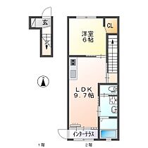 センターフィールド 202 ｜ 福岡県久留米市宮ノ陣6丁目316-6（賃貸アパート1LDK・2階・36.48㎡） その2