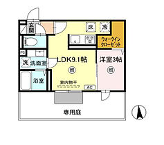 Ａｕｇｕｓｔａ 107 ｜ 福岡県久留米市津福本町634-1（賃貸アパート1LDK・1階・31.29㎡） その2