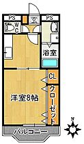 福岡県久留米市津福本町607-1（賃貸マンション1DK・2階・33.15㎡） その2