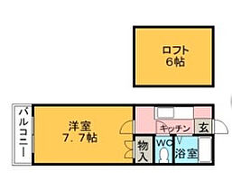 レッドハウス福益Ｂ棟  ｜ 福岡県うきは市吉井町福益801-18（賃貸アパート1K・2階・20.00㎡） その2