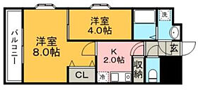 福岡県久留米市東町1-34（賃貸マンション2K・6階・33.88㎡） その2