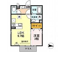 アモリール津福　A棟 102号 ｜ 福岡県久留米市津福今町617-1（賃貸アパート1LDK・1階・32.37㎡） その2