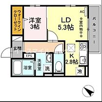 カルミア  ｜ 福岡県久留米市安武町安武本3108-1（賃貸アパート1LDK・3階・32.80㎡） その2