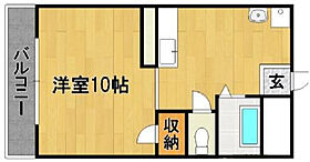 コスモハイツIII  ｜ 福岡県久留米市東合川町155-4（賃貸マンション1DK・1階・33.00㎡） その2