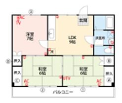 ＴＲハイツ  ｜ 福岡県久留米市三潴町福光298-4（賃貸アパート3LDK・3階・61.65㎡） その2