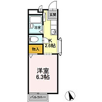 サンガーデンさつき　Ｆ棟 201 ｜ 静岡県静岡市駿河区小鹿（賃貸アパート1K・2階・20.46㎡） その2