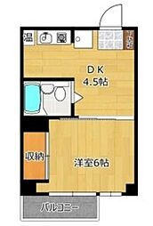 アヴァンティーノ 1DKの間取図画像