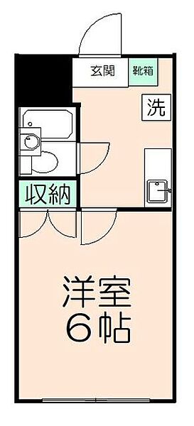 ディアＫ 201｜東京都八王子市別所1丁目(賃貸マンション1K・2階・17.01㎡)の写真 その2