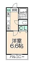 東京都日野市三沢（賃貸アパート1K・1階・22.03㎡） その2