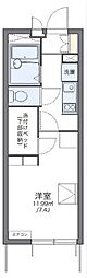 アルカンシェル 1Kの間取図画像