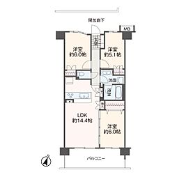 間取図画像 3LDK