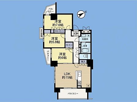 3LDK 間取り