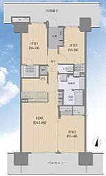 オハナ淵野辺ガーデニアシーズンレジデンス 3LDKの間取図画像