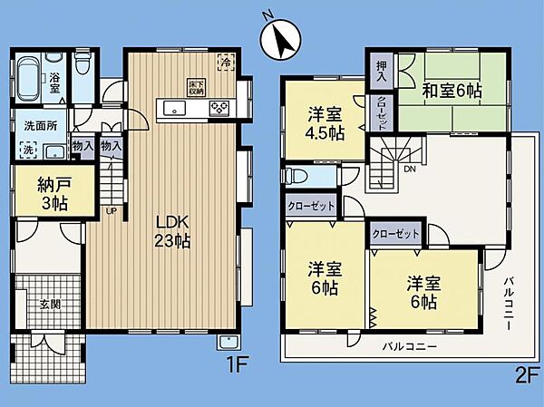 間取りを拡大表示