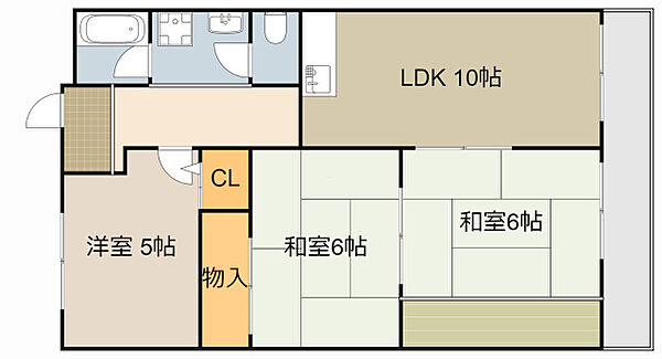 プルミエール ｜大阪府守口市藤田町４丁目(賃貸マンション3LDK・1階・60.14㎡)の写真 その2