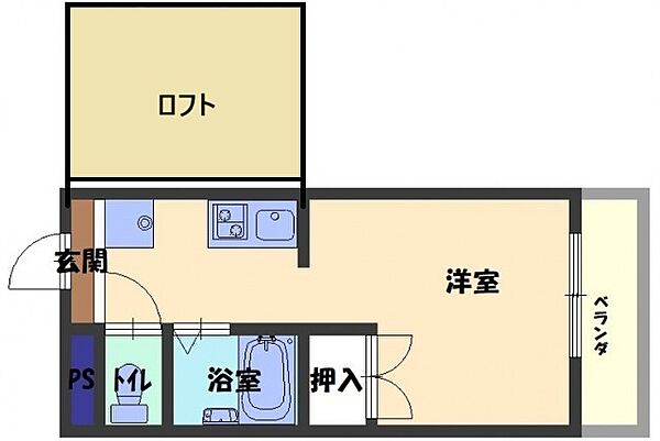 エルロード有馬・香里 ｜大阪府寝屋川市香里本通町(賃貸マンション1R・4階・19.44㎡)の写真 その2