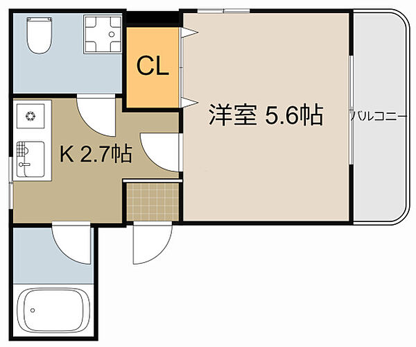 香里ニートネス ｜大阪府寝屋川市田井町(賃貸マンション1K・2階・22.00㎡)の写真 その2