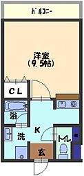 間取図画像 1K