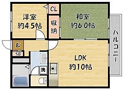 間取図画像 2LDK