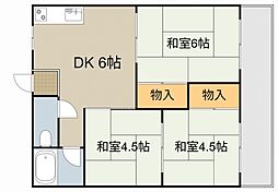 エヌハイツ 3DKの間取図画像