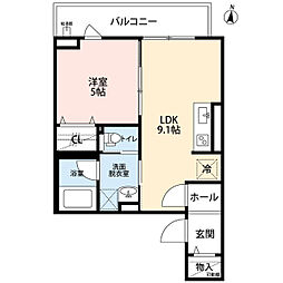 世田谷区祖師谷6丁目マンション 1LDKの間取図画像