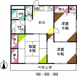 🉐敷金礼金0円！🉐白石コーポＢ