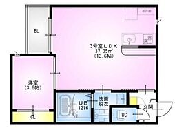 間取図画像 1LDK