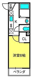 さいたま市見沼区大和田町2丁目アパート 1Kの間取図画像