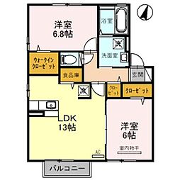ビーノ2 2LDKの間取図画像