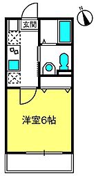 ウィングガーデン吉野町 1Kの間取図画像
