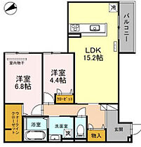 ウィズパークノーサイド  ｜ 大阪府大阪市鶴見区今津南4丁目4-11（賃貸アパート2LDK・1階・67.35㎡） その2