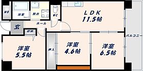 アンドユーイワキ 東大阪  ｜ 大阪府東大阪市長田西1丁目4-15（賃貸マンション3LDK・8階・63.25㎡） その2