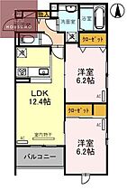 大阪府大阪市平野区加美鞍作1丁目9-24（賃貸アパート2LDK・2階・58.36㎡） その2