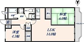 大阪府東大阪市横小路町5丁目2-25（賃貸マンション2LDK・2階・60.19㎡） その2