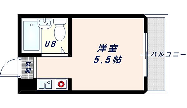 メゾン神江 ｜大阪府東大阪市足代1丁目(賃貸マンション1R・1階・14.00㎡)の写真 その2