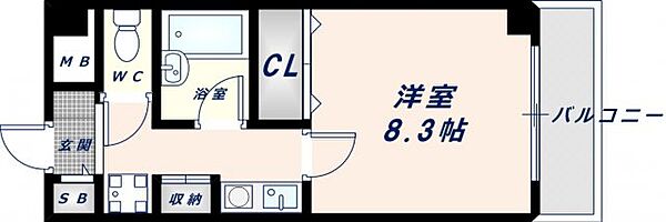 エスポワール21 ｜大阪府大阪市東成区深江北3丁目(賃貸マンション1K・4階・25.41㎡)の写真 その2