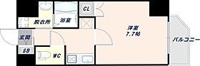 Siete布施駅前  ｜ 大阪府東大阪市足代新町9-17（賃貸マンション1K・5階・25.20㎡） その2