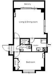 ベルメゾン東麻布の間取図画像