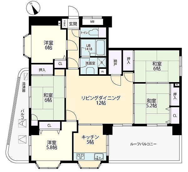 間取りを拡大表示