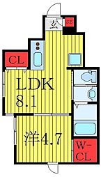 クレシア仲宿の間取図画像