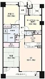 ネオステージ西川口 2SLDKの間取図画像