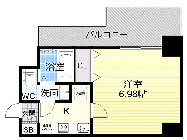 Quintet JOTONOE　(旧：サムティ城東野江レジデンス) ｜大阪府大阪市城東区野江３丁目(賃貸マンション1K・7階・22.43㎡)の写真 その2