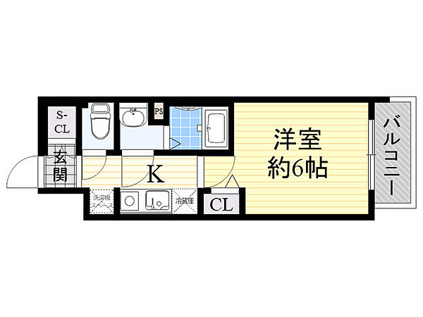 グランカリテ大阪城ＥＡＳＴ ｜大阪府大阪市城東区東中浜２丁目(賃貸マンション1K・4階・21.75㎡)の写真 その2