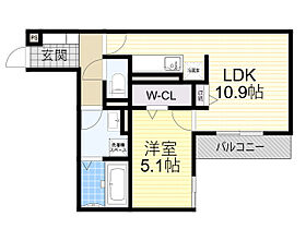 大阪府大阪市鶴見区放出東１丁目18番25号（賃貸アパート1LDK・1階・42.28㎡） その2