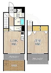 CITY SPIRE鶴見 1階1LDKの間取り
