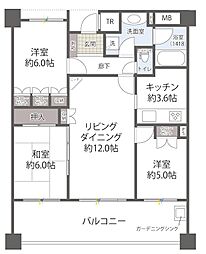 ジェイパーク横濱西谷ルネッサガーデン 3LDKの間取図画像