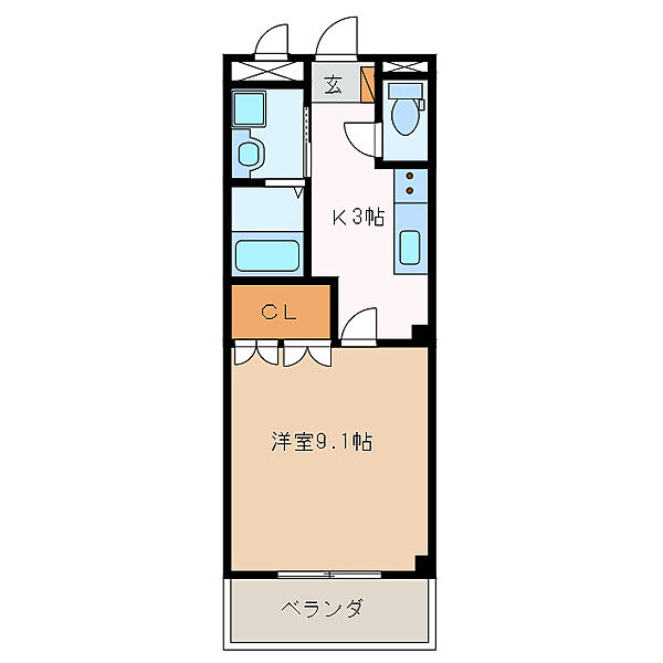 モンフレールｉ 203｜三重県名張市希央台５番町(賃貸アパート1K・2階・29.75㎡)の写真 その2