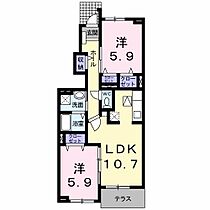 ピアチェヴォーレI 102 ｜ 三重県名張市希央台５番町（賃貸アパート2LDK・1階・55.42㎡） その2