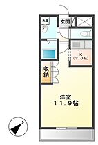 グラシアスI 105 ｜ 三重県名張市希央台２番町（賃貸アパート1K・1階・33.05㎡） その2